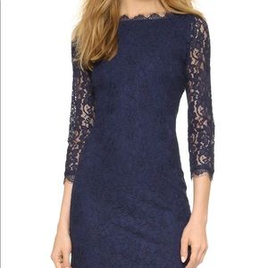 Diane von Furstenberg Women's Zarita Lace Dress 8